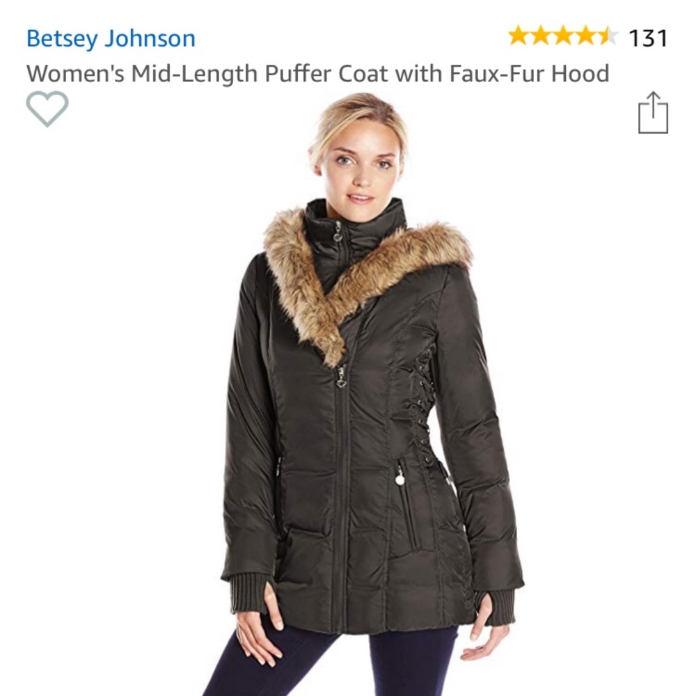 Betsy Johnson puffer coat